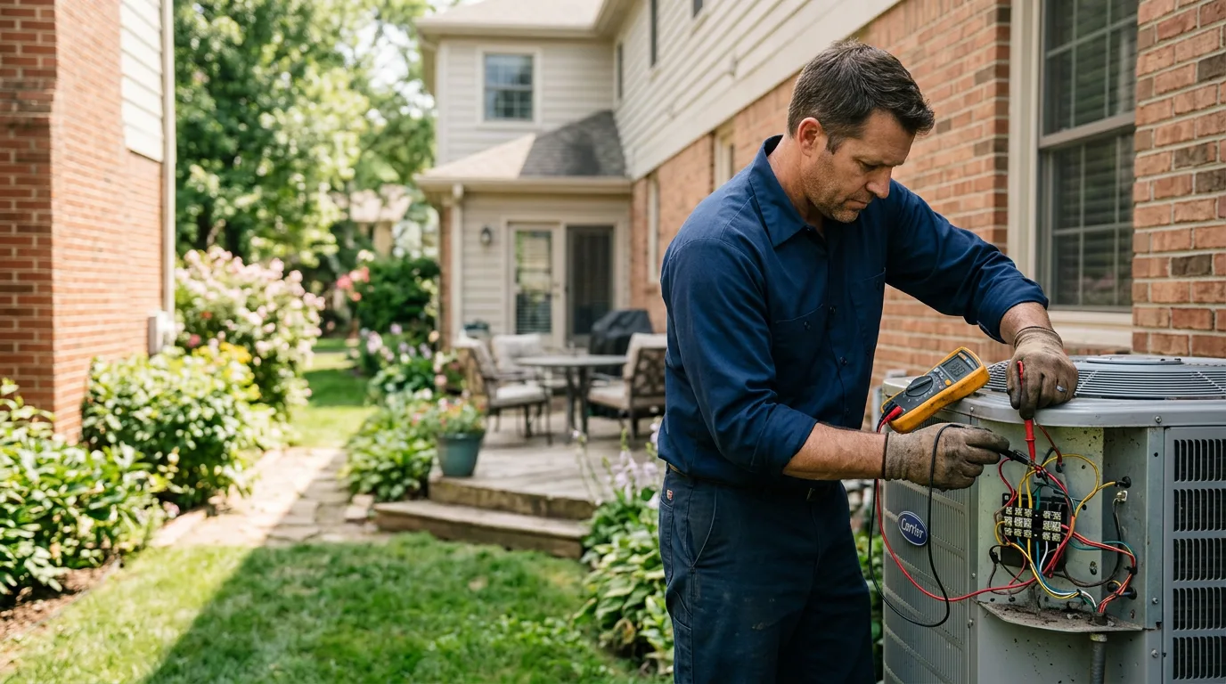 HVAC technician working near Beyer, PA